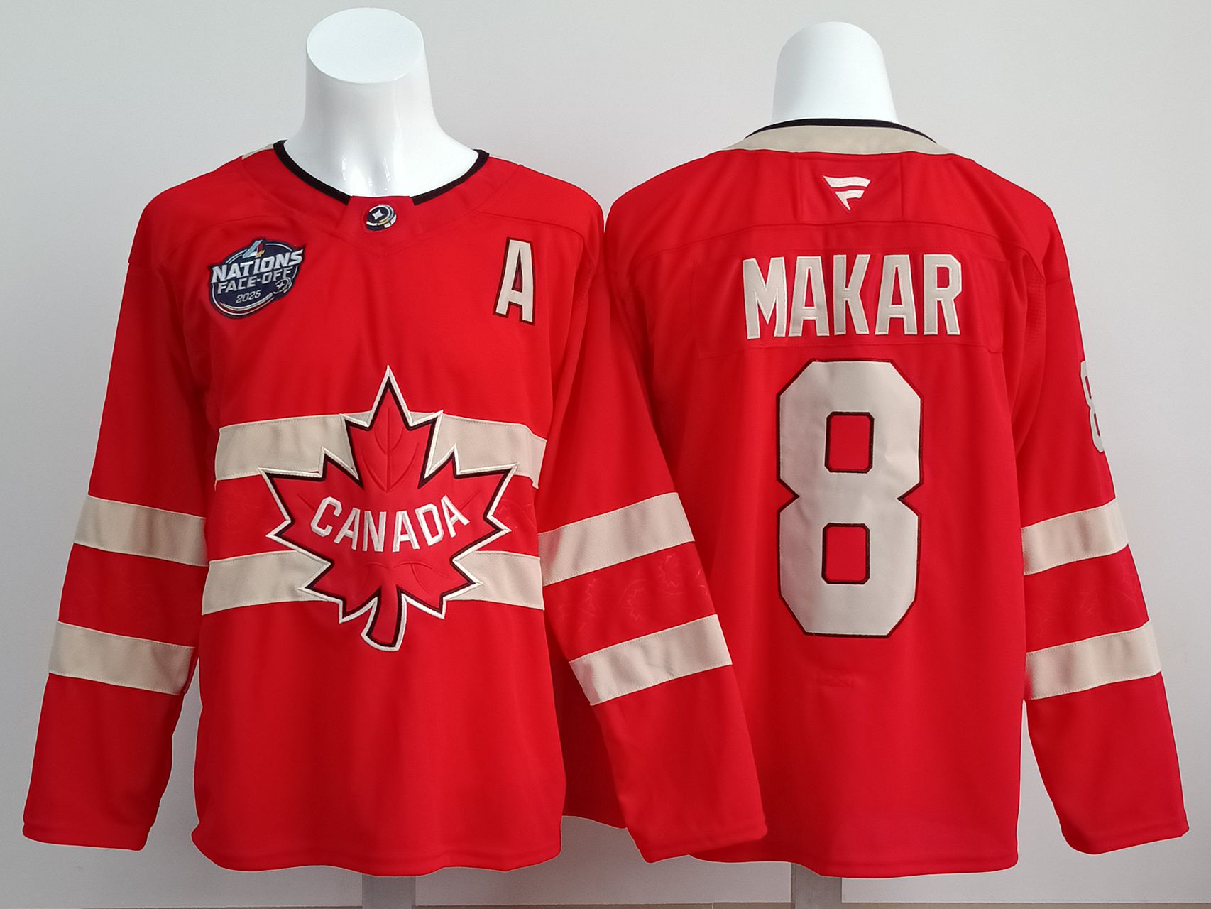 Men Canada #8 Makar Red 2025 Fanatics Home Premium NHL Jersey style 1->san francisco giants->MLB Jersey
